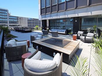 Fahrenheit Restaurant Rooftop Patio in Cleveland - Residences at 55